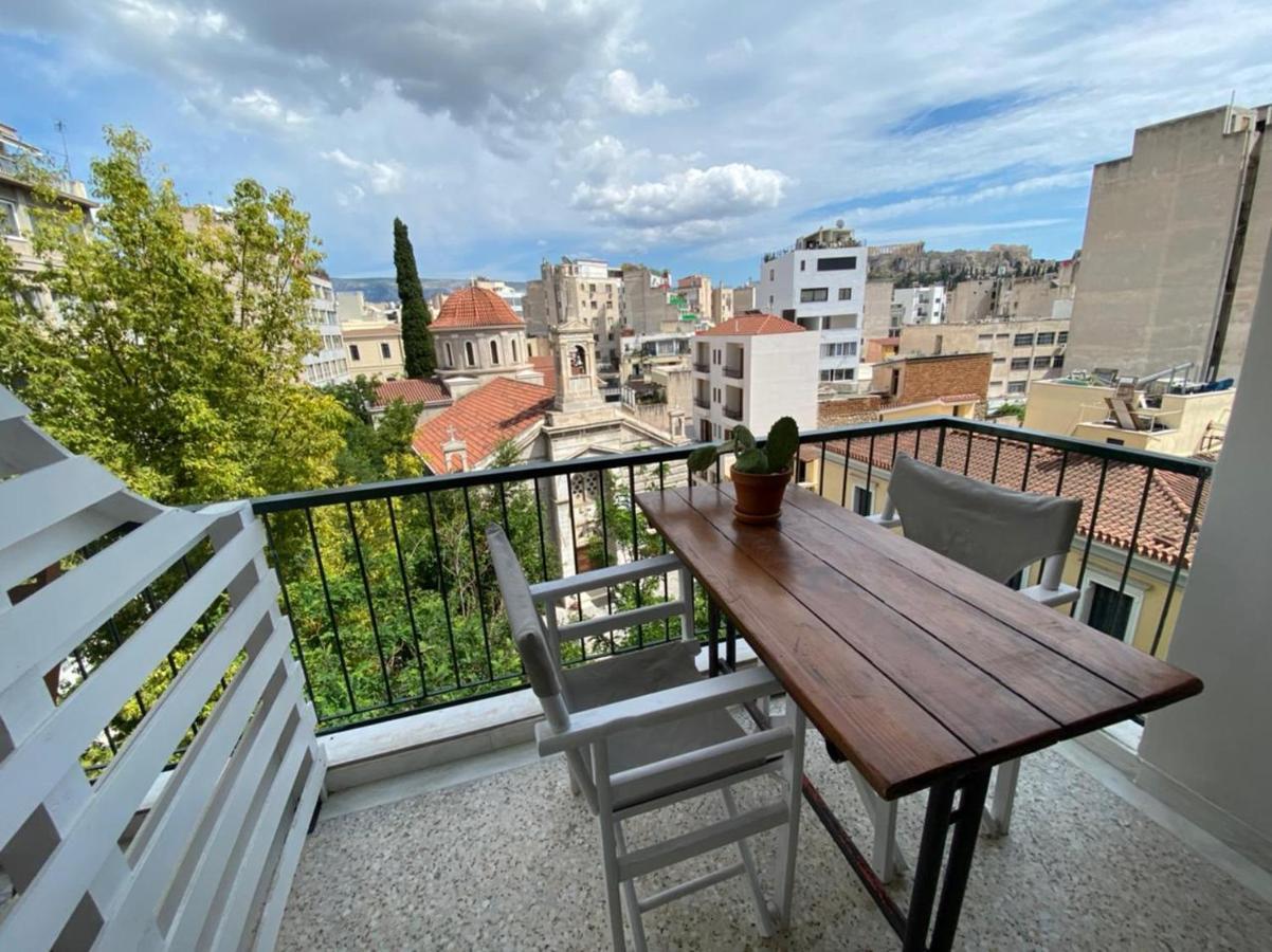 Ferienwohnung Mosaics Aprtm In Monastiraki With Acropolis View Athen Exterior foto